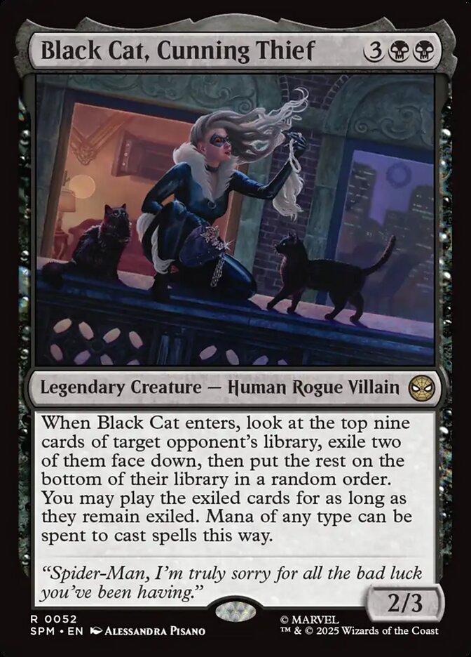 Black Cat, Cunning Thief - foil - SPM - 52