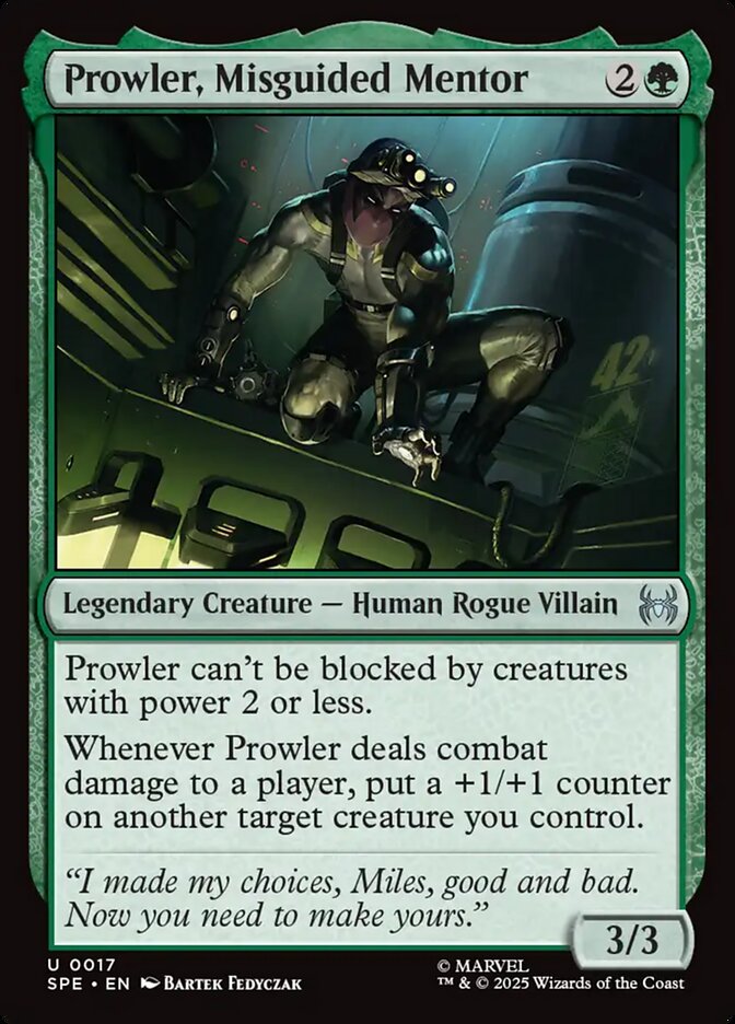Prowler, Misguided Mentor - foil - SPE - 17