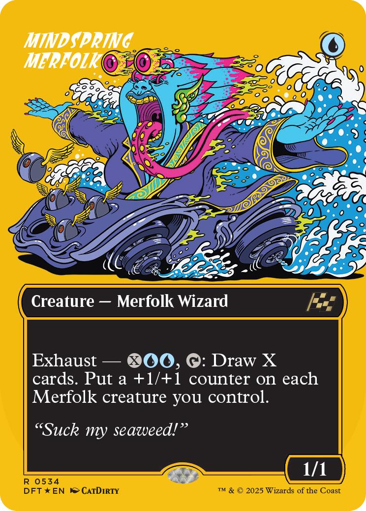Mindspring Merfolk (Borderless) (First-Place Foil)