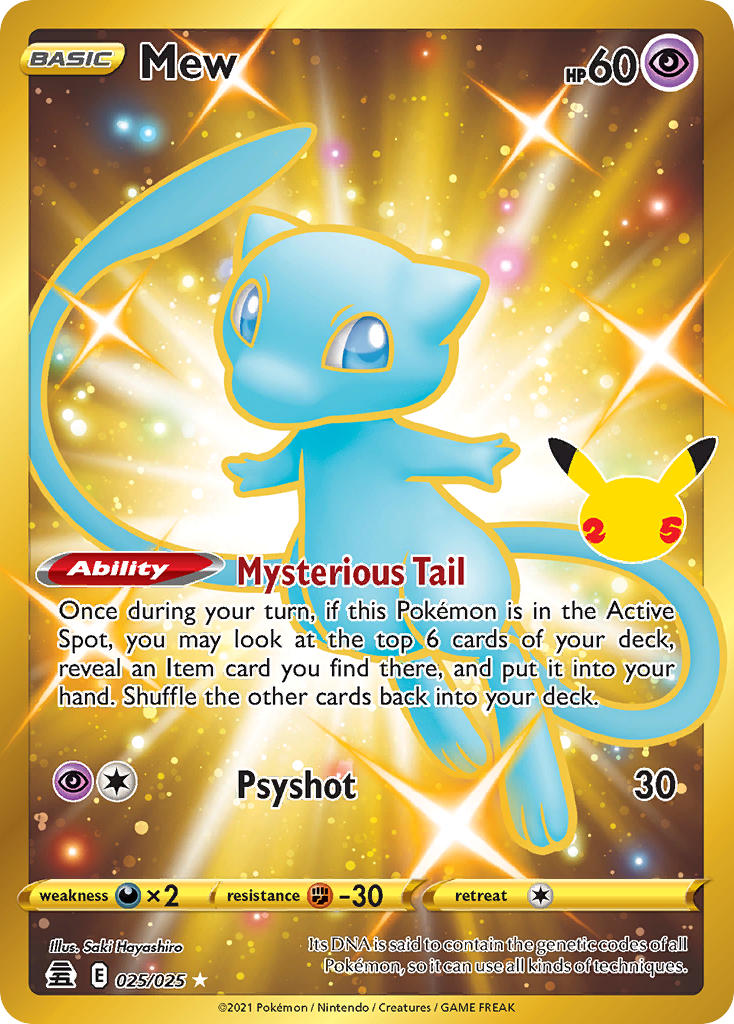 Mew (Secret) - Holofoil - Secret Rare - 025/025