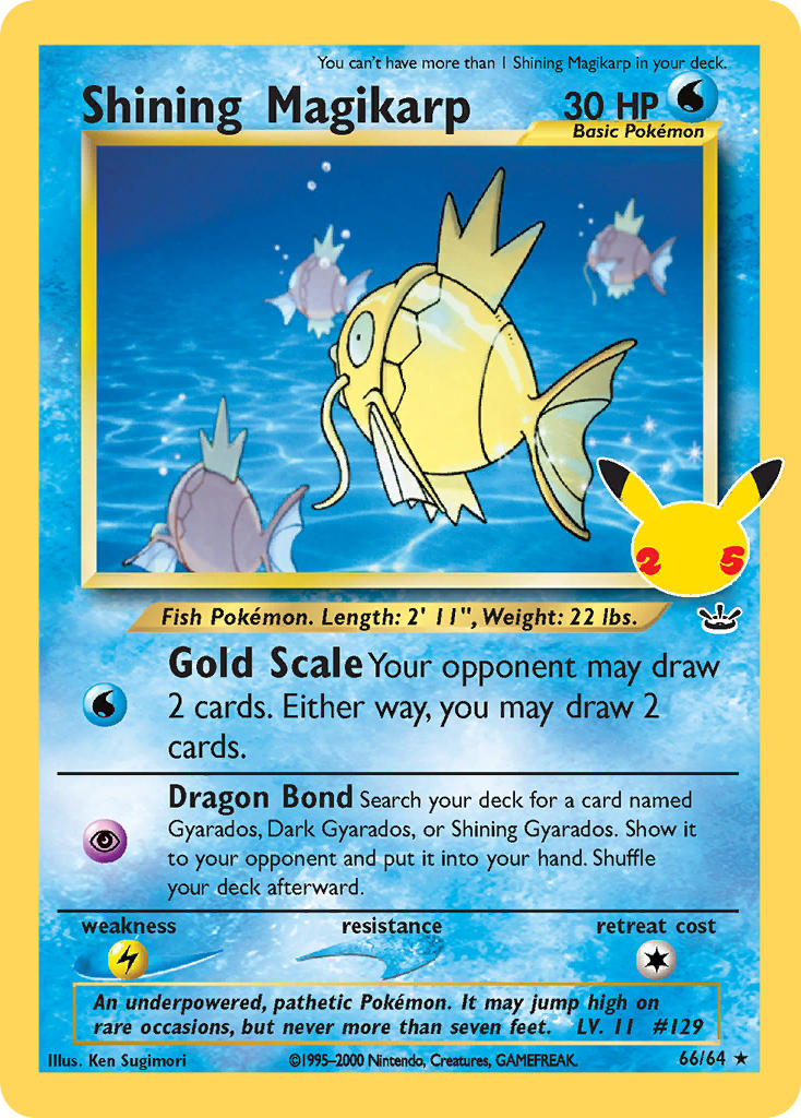 Shining Magikarp - Holofoil - Classic Collection - 66/64