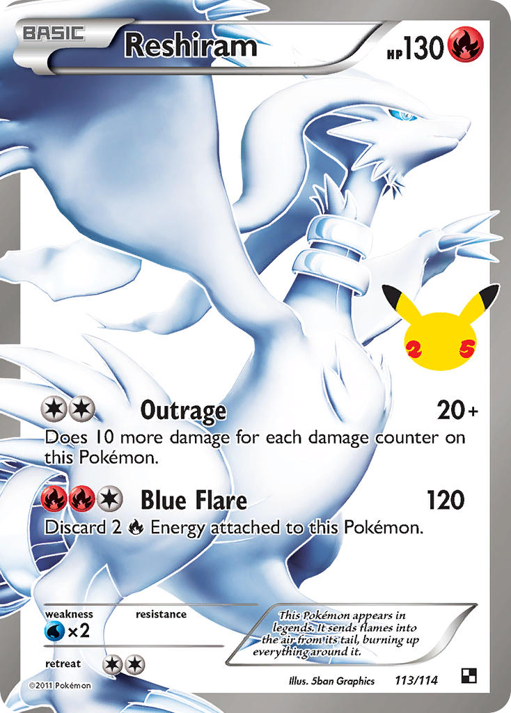 Reshiram - Holofoil - Classic Collection - 113/114