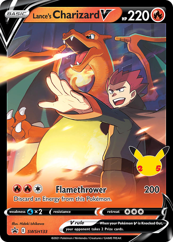 Lance's Charizard V - Holofoil - Promo - SWSH133