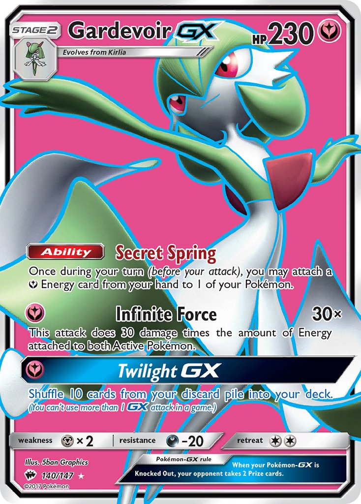 Gardevoir GX (Full Art) - Holofoil - Ultra Rare - 140/147