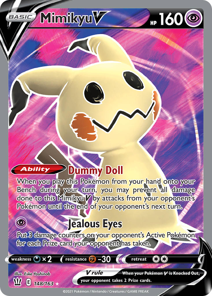 Mimikyu V (Full Art) - Holofoil - Ultra Rare - 148/163