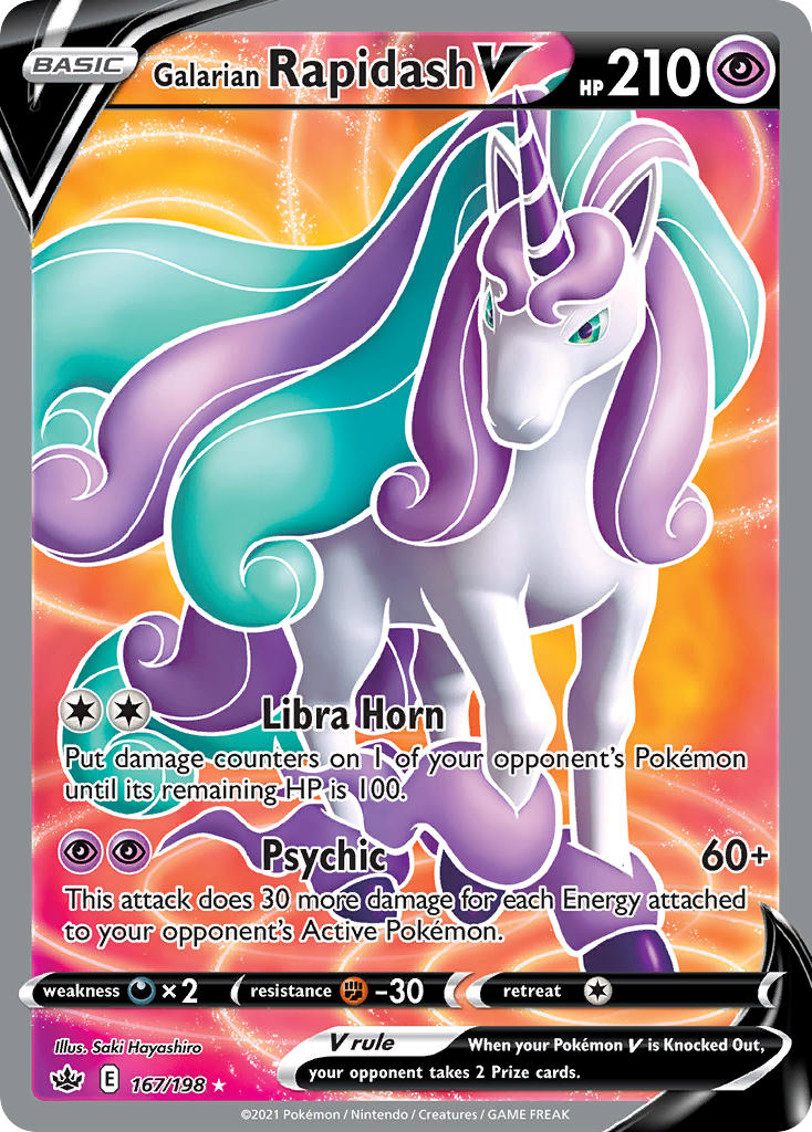 Galarian Rapidash V (Full Art) - Holofoil - Ultra Rare - 167/198