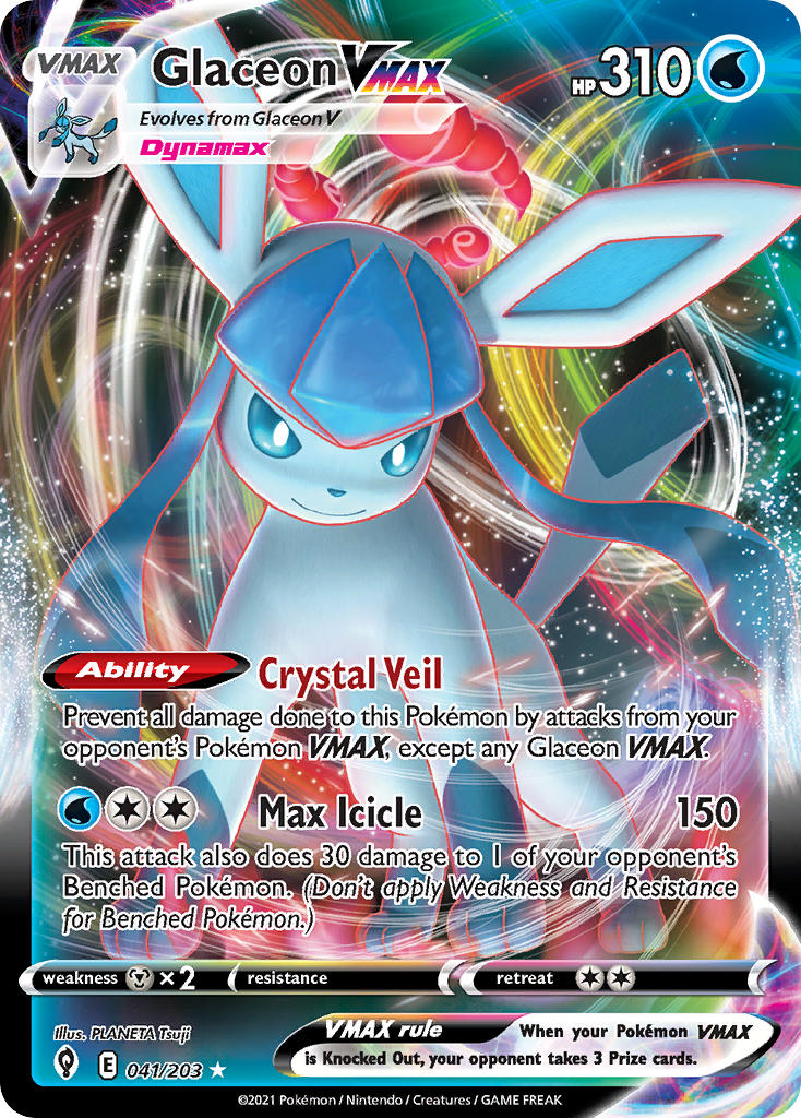 Glaceon VMAX - Holofoil - Ultra Rare - 041/203