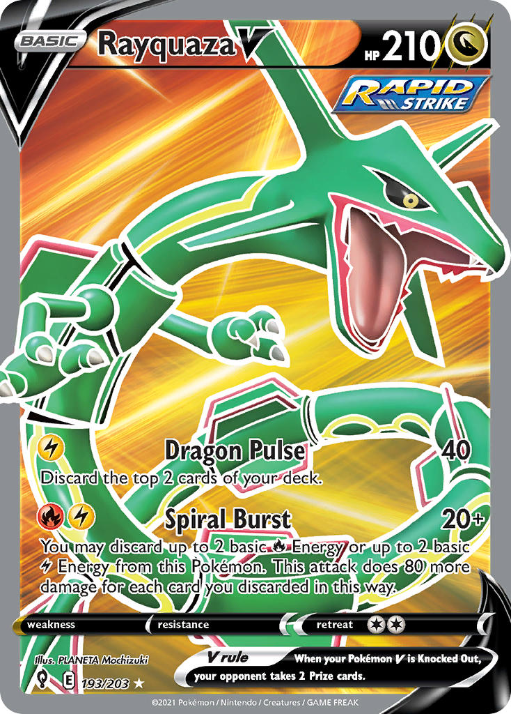 Rayquaza V (Full Art) - Holofoil - Ultra Rare - 193/203
