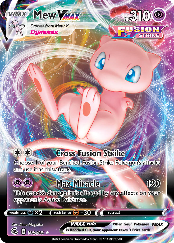 Mew VMAX - Holofoil - Ultra Rare - 114/264