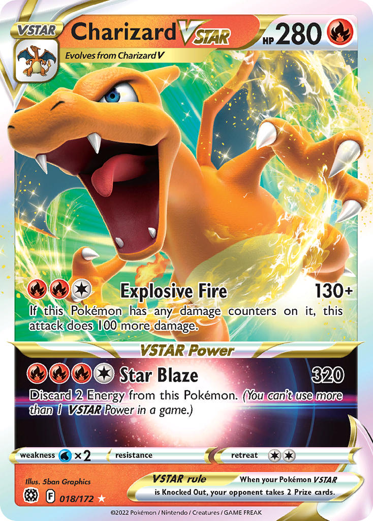 Charizard VSTAR - Holofoil - Ultra Rare - 018/172
