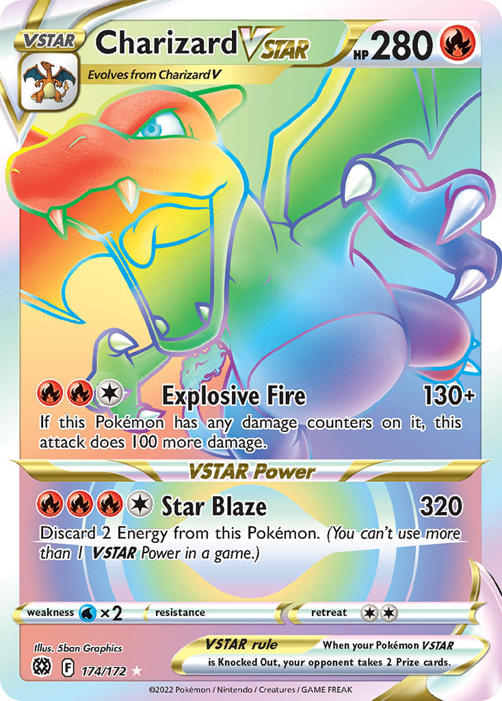 Charizard VSTAR (Secret) - Holofoil - Ultra Rare - 174/172