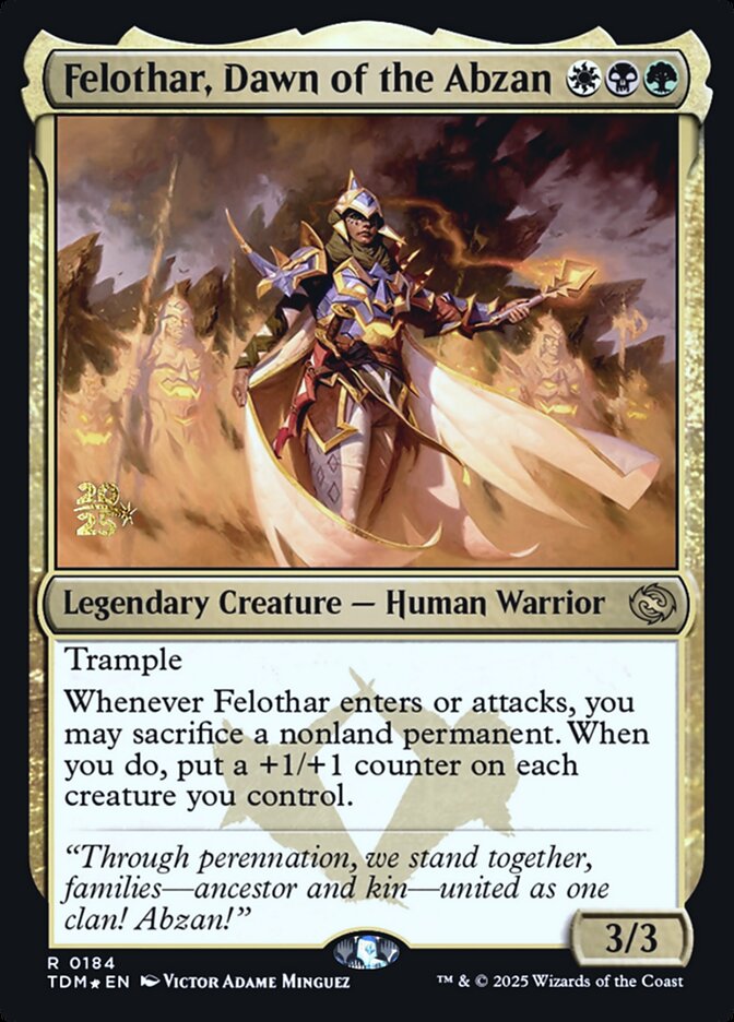 Felothar, Dawn of the Abzan - foil - PTDM - 184s