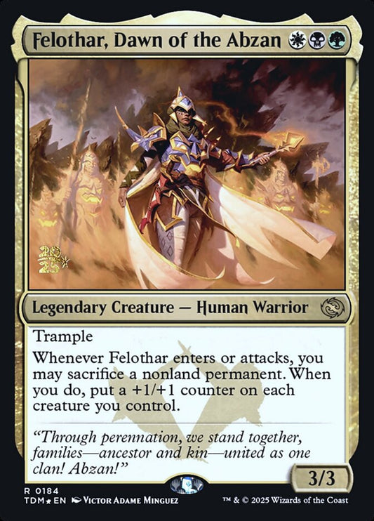 Felothar, Dawn of the Abzan - foil - PTDM - 184s