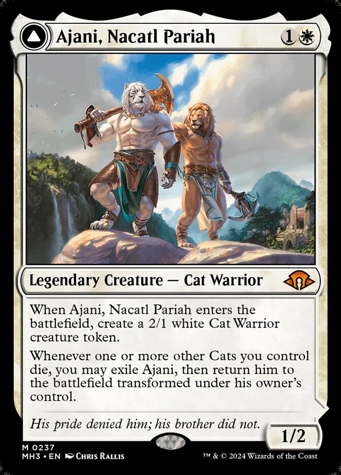 Ajani, Nacatl Pariah // Ajani, Nacatl Avenger - foil - MH3 - 237
