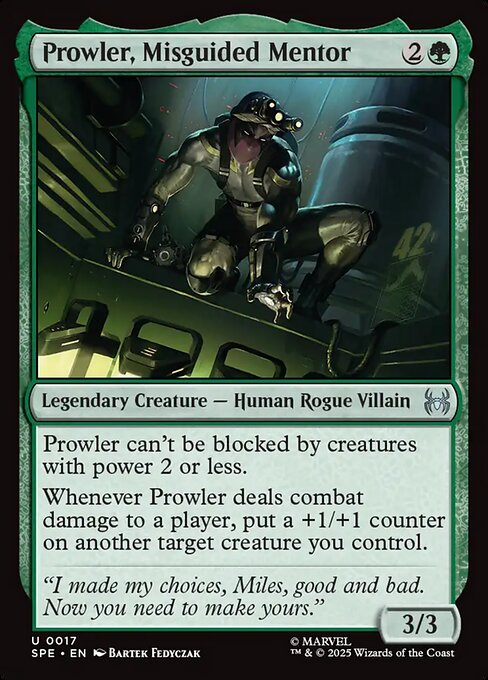 Prowler, Misguided Mentor - SPE - 17