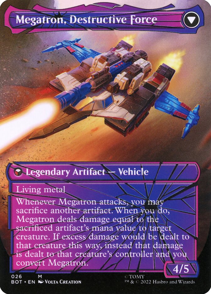 Megatron, Tyrant (Shattered Glass) (Back)