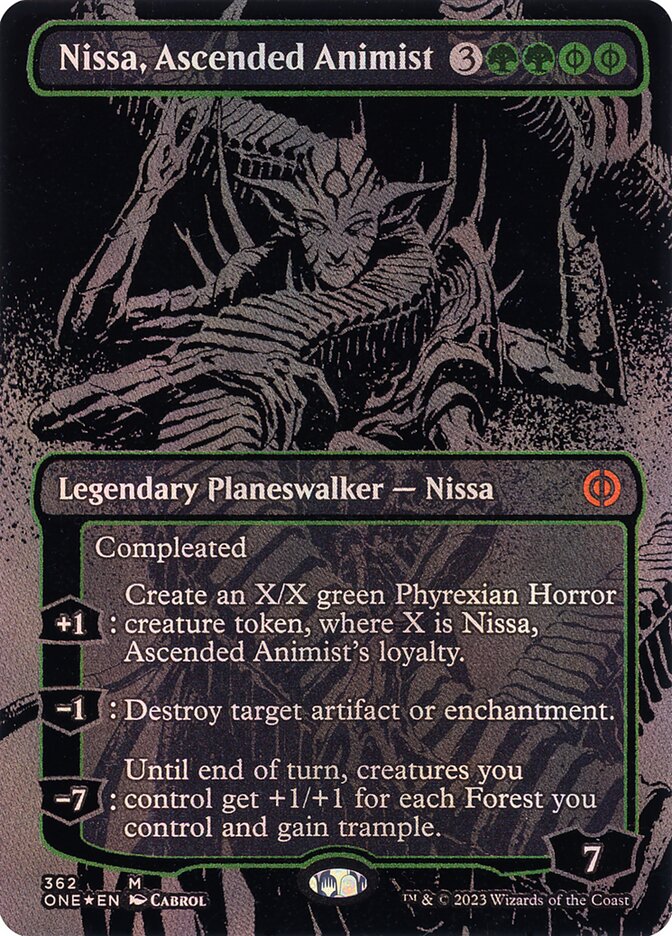 Nissa, Ascended Animist (Oil Slick Raised Foil) - ONE - 362