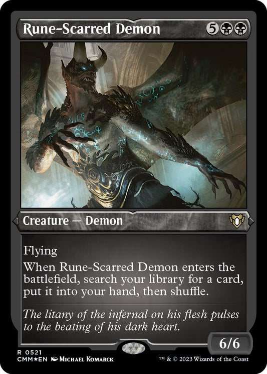 Rune-Scarred Demon (Foil Etched)
