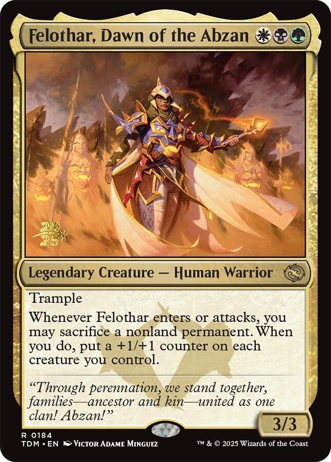 Felothar, Dawn of the Abzan