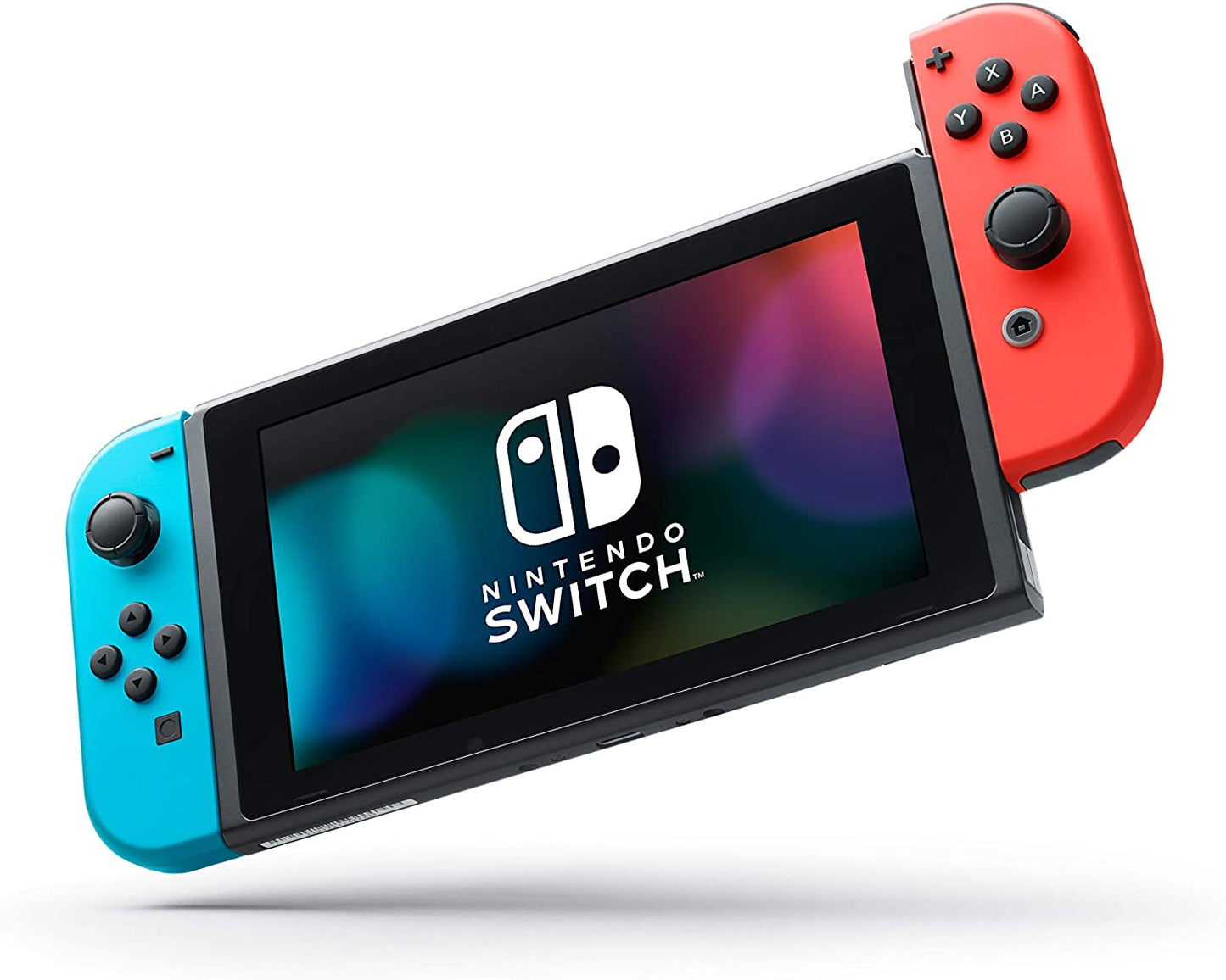 Nintendo Switch With Blue And Red Joy-Con System