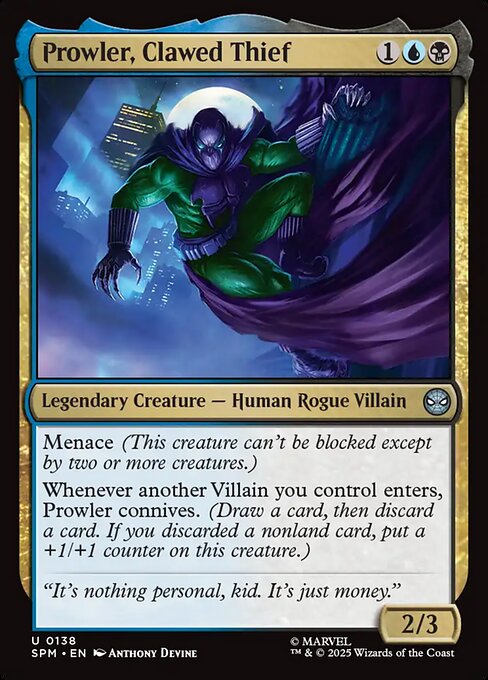 Prowler, Clawed Thief - SPM - 138