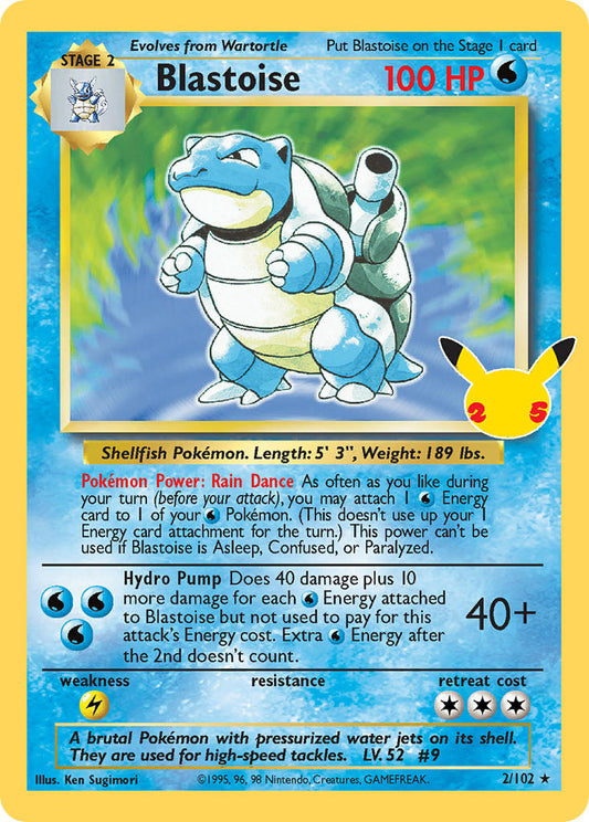 Blastoise - Holofoil - Classic Collection - 2/102