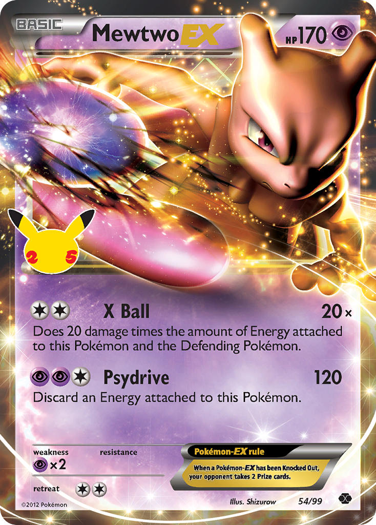 Mewtwo EX - Holofoil - Classic Collection - 54/99