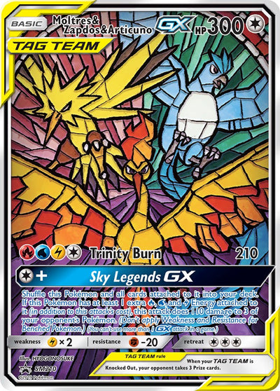 Moltres & Zapdos & Articuno GX - Holofoil - Promo - SM210