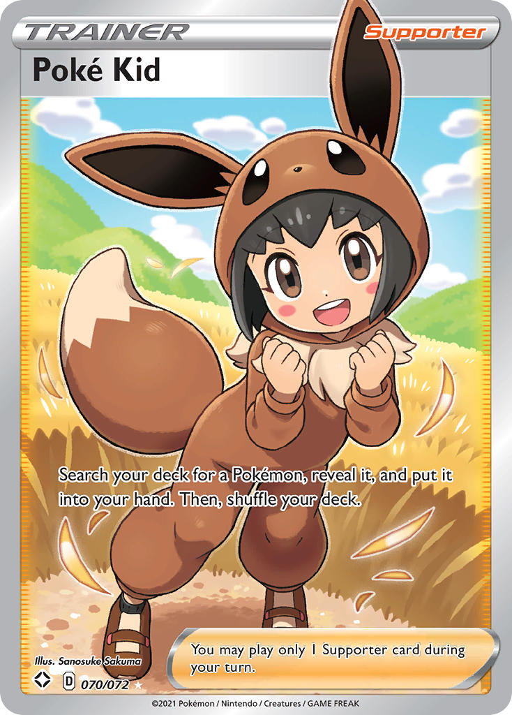 Poke Kid (Full Art) - Holofoil - Ultra Rare - 070/072