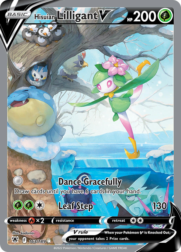 Hisuian Lilligant V (Alternate Full Art) - Holofoil - Ultra Rare - 163/189