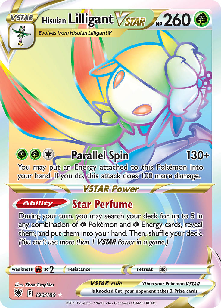 Hisuian Lilligant VSTAR (Secret) - Holofoil - Ultra Rare - 190/189