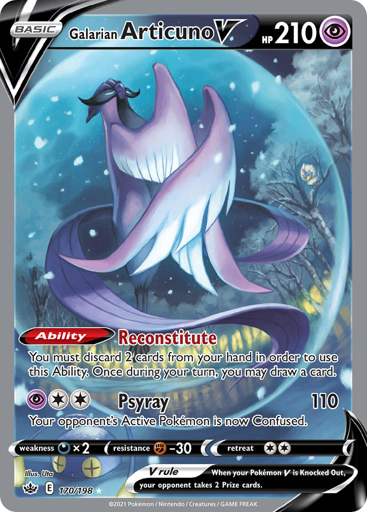 Galarian Articuno V (Alternate Full Art) - Holofoil - Ultra Rare - 170/198