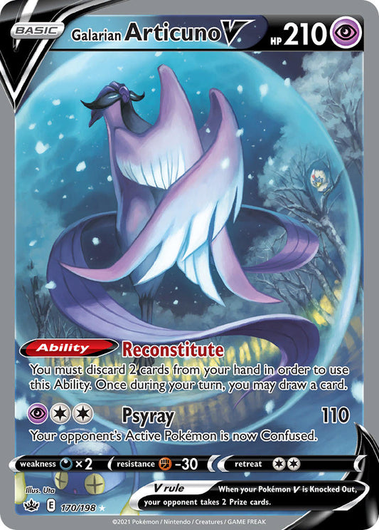 Galarian Articuno V (Alternate Full Art) - Holofoil - Ultra Rare - 170/198