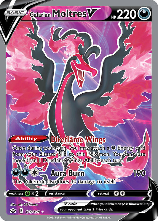 Galarian Moltres V (Full Art) - Holofoil - Ultra Rare - 176/198