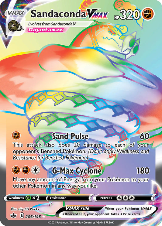 Sandaconda VMAX (Secret) - Holofoil - Secret Rare - 206/198