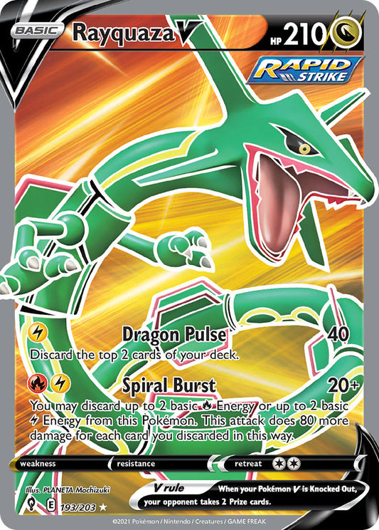 Rayquaza V (Full Art) - Holofoil - Ultra Rare - 193/203