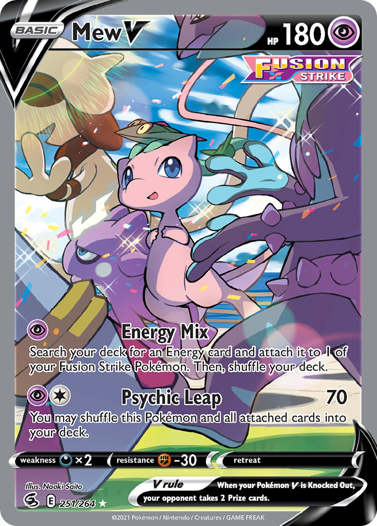 Mew V (Alternate Full Art) - Holofoil - Ultra Rare - 251/264