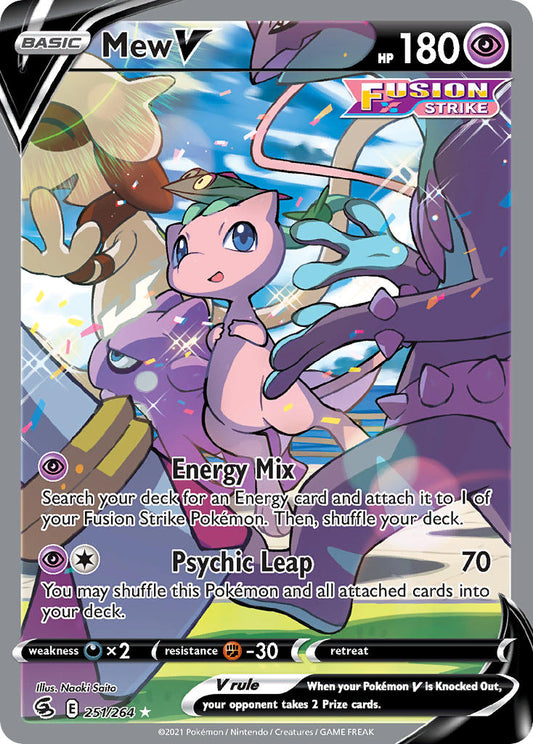 Mew V (Alternate Full Art) - Holofoil - Ultra Rare - 251/264