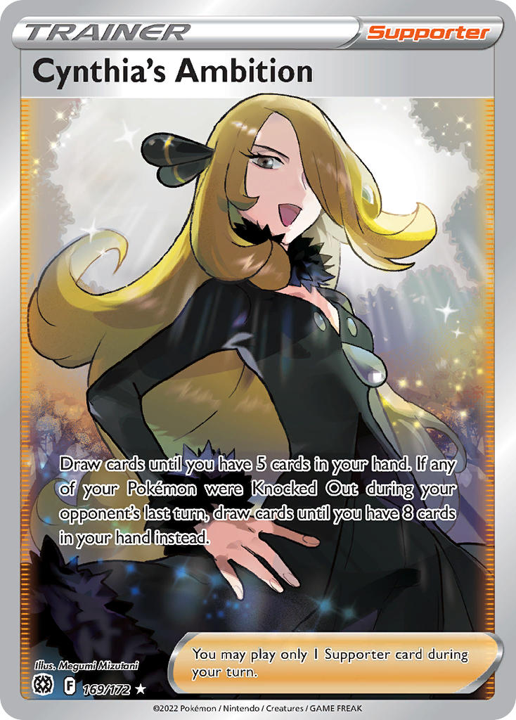 Cynthia's Ambition (Full Art) - Holofoil - Ultra Rare - 169/172