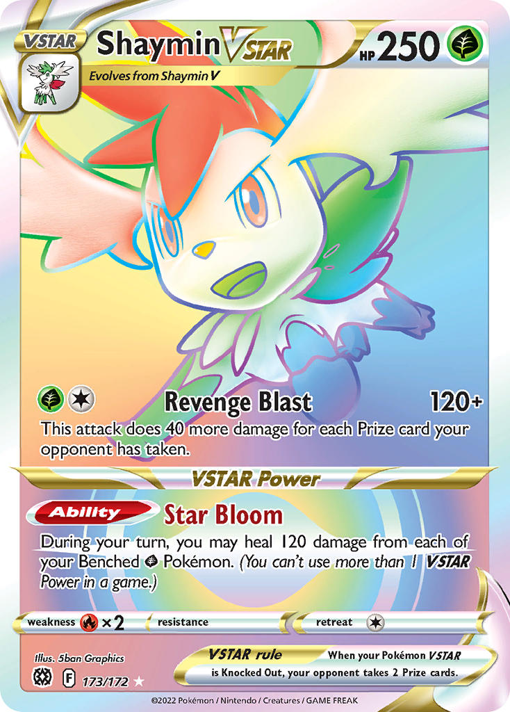 Shaymin VSTAR (Secret) - Holofoil - Ultra Rare - 173/172