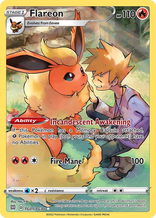 Flareon - Holofoil - Ultra Rare - TG01/TG30