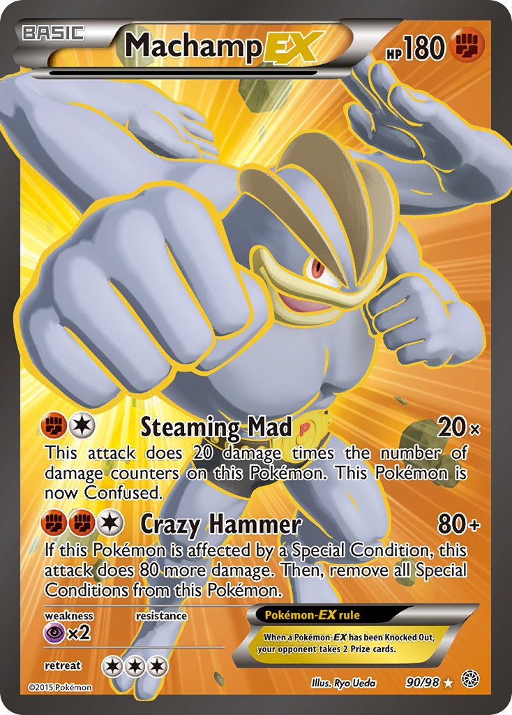 Machamp EX (90 Full Art) - Holofoil - Ultra Rare - 90