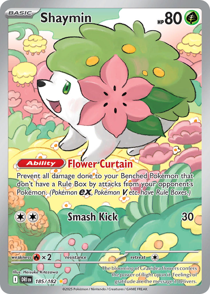 Shaymin - Holofoil - Illustration Rare - 185/182