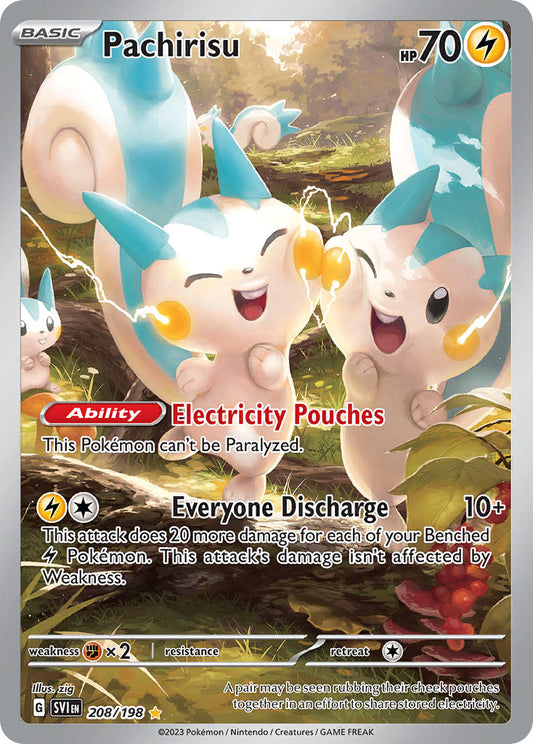 Pachirisu - Holofoil - Illustration Rare - 208/198