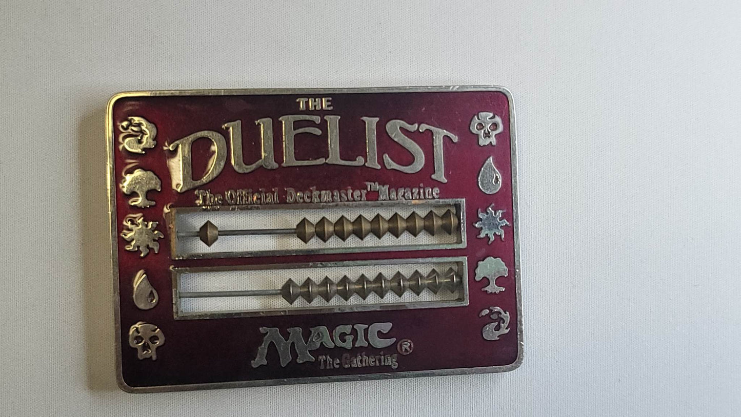 The Duelist Life Counter RED metal Magic The Gathering 1996