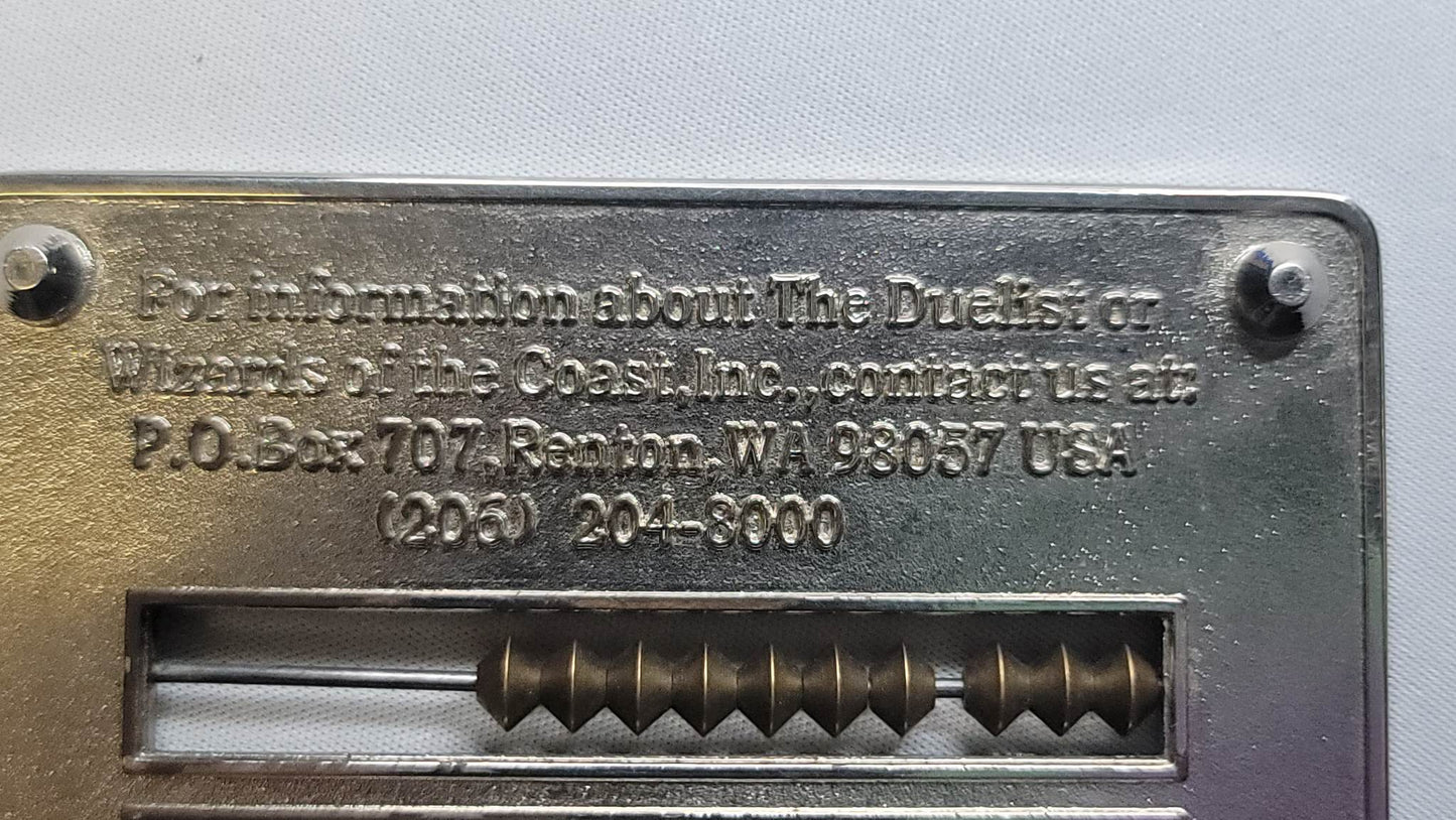The Duelist Life Counter RED metal Magic The Gathering 1996